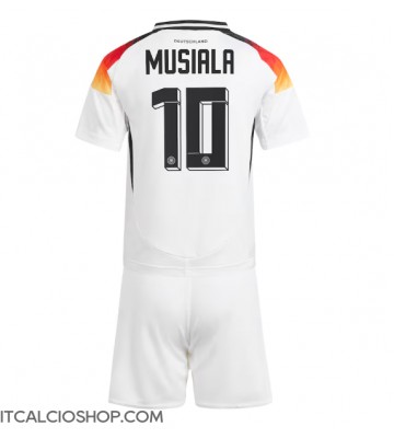 Germania Jamal Musiala #10 Prima Maglia Bambino Europei 2024 Manica Corta (+ Pantaloni corti)